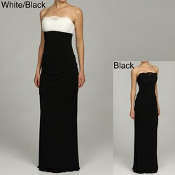 Issue New York Women's Organza Strapless Evening Gown
