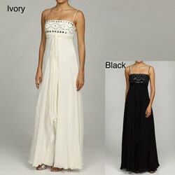 Issue New York Women's Silk Beaded Evening Gown