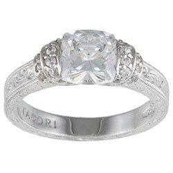 Tacori IV Sterling Silver Cubic Zirconia Engagement-style Ring