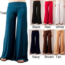 Tabeez Women's Wide Leg Jersey Pants