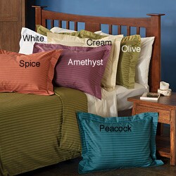 Egyptian Cotton 550 Thread Count Striped Duvet Set