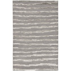 Handmade Soho Stripes Grey New Zealand Wool Rug (8'3 x 11')