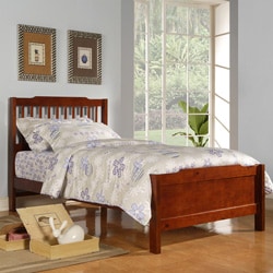Simone Mahogany Twin-size Captain Bed