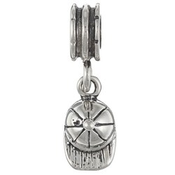 Signature Moments Sterling Silver Baseball Cap Dangle Charm