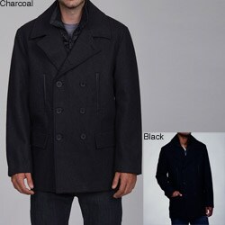 Buffalo by David Bitton Men's Wool Blend Double-breasted Peacoat