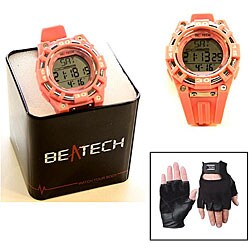 Beatech Heart Rate Monitor Watch and Leather Glove Set