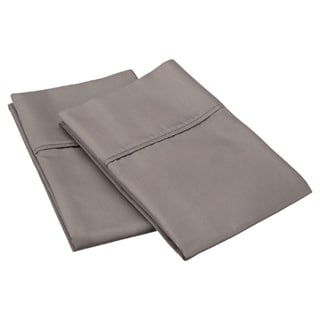 Luxor Treasures Sateen 600 Thread Count Cotton Blend Wrinkle-Resistance Pillowcases (Set of 2)