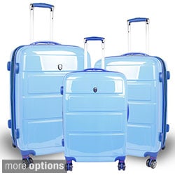 J World 'Vanesta' 3-piece Polycarbonate Spinner Luggage Set