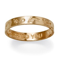 Toscana Collection 10k Yellow Gold 'Footprints' Band