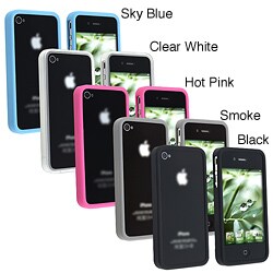 Premium Apple iPhone 4 Black TPU Bumper Case