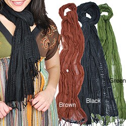 Crinkled Cotton Scarf (India)