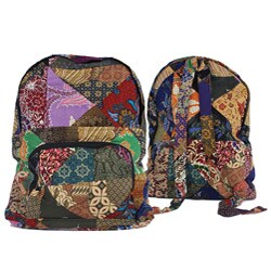 Cotton Batik Patch Backpack (Nepal)