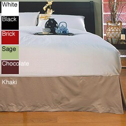 Wrinkle-resistant Microfiber 15-inch Drop Bedskirt