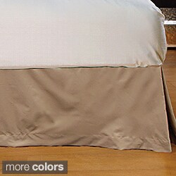 Wrinkle-resistant Microfiber 15-inch Drop Bedskirt