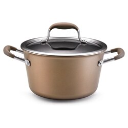 Anolon Advanced Bronze Collection 4.5-quart Covered Tapered Saucepan