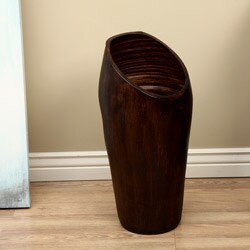 Ceramic Tropical Brown Small Vase (Guatemala)