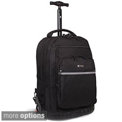 J World 'Sundance' Navy Block 19.5-inch Rolling Backpack with Laptop Sleeve