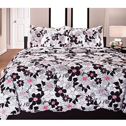 Kayla Pink Twin-size 2-piece Quilt Set