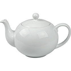 Konitz White Sieve Teapot w/ Lid
