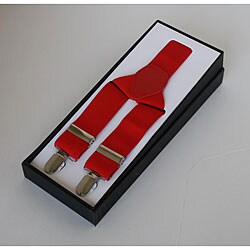 Ferrecci Men's Red Suspenders
