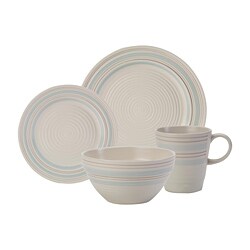 Pfaltzgraff Rio Swirl Teal 16-piece Dinnerware Set