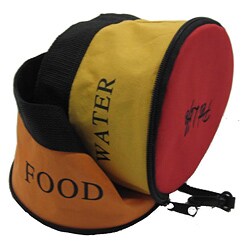 Pet Life Double Collapsible Travel Pet Bowl