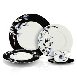 Mikasa Midnight Bloom 5-pc Dinnerware Set