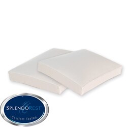 SplendoRest Side Sleeper Ventilated Memory Foam Pillows (Set of 2)