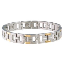 Sabona Executive Stainless Steel Men's Two-tone Magnetic Bracelet