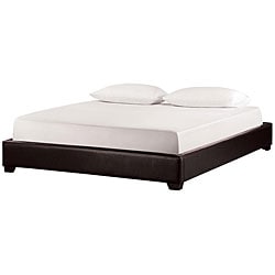 Metro California King Faux Brown Leather Bed