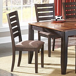 Nolan Espresso/Chenille Side Chairs (Set of 2)