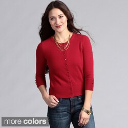 Grace Cashmere Women's Basic Cardigan