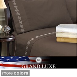 Grand Luxe Egyptian Cotton Sateen 800 TC Deep Pocket Sheets / Pillowcase Separates