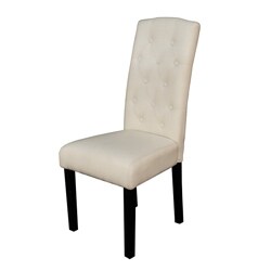 Princeton Upholstered Linen Dining Chairs (Set of 2)