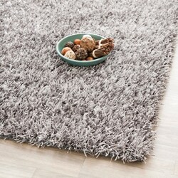 Hand-woven Medley Grey Textured Shag Rug (5' x 8')