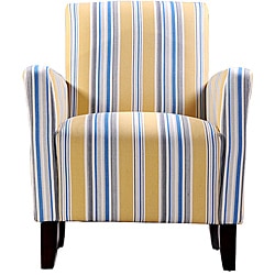 Portfolio Gia Urban Arm Chair Cabana Golden Yellow Stripe