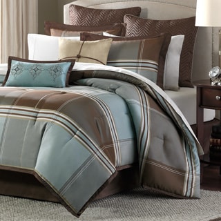 Blue & Brown Comforter Set