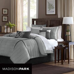 Madison Park Meyers Grey 7-piece Comforter Set