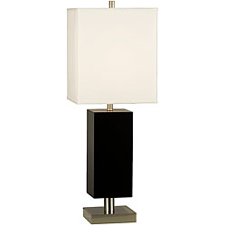 Nova Lighting 'Border' Brown Wood Table Lamp