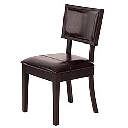 Kendall Brown Leather Side Chairs (Set of 2)