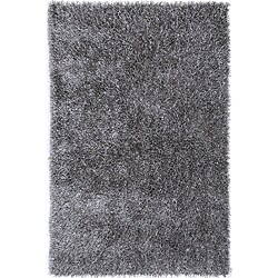 Hand-tufted Grey Shag Polyester Rug (7'6 x 9'6)