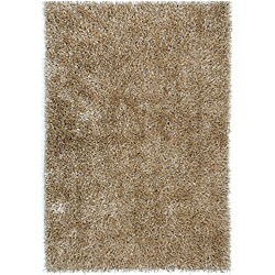 Hand-woven Brown Polyester Shag Rug (7' 6 x 9' 6)