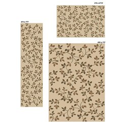 Virginia Floral Ivory Rugs (Set of 3)