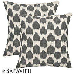 Moments 18-inch Charcoal Grey Decorative Pillows (Set of 2)