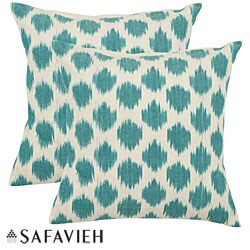 Oceans 22-inch Aqua Blue Decorative Pillows (Set of 2)