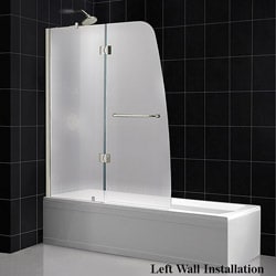 DreamLine Aqua 48x58-inch Frosted Glass Bathtub Door