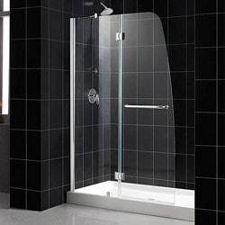 DreamLine Aqua 48x72-inch Glass Shower Door and Amazon Base