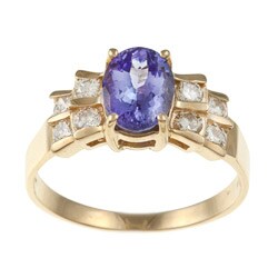 Encore by Le Vian 14k Gold Tanzanite and 2/5ct TDW Diamond Ring