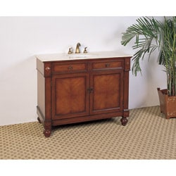 Marble Top 42-inch Single Sink Bathroom Vanity
