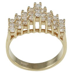 14k Yellow Gold 4/5ct TDW Diamond Ring (H, I1-I2)